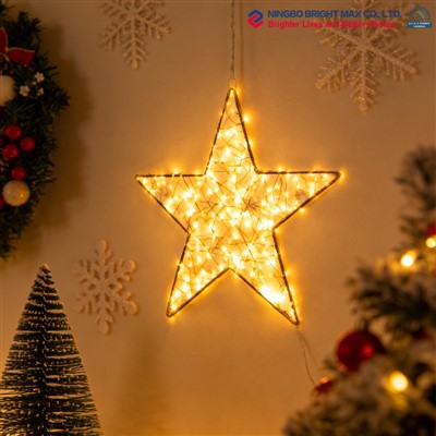 Металлическая светодиодная звезда